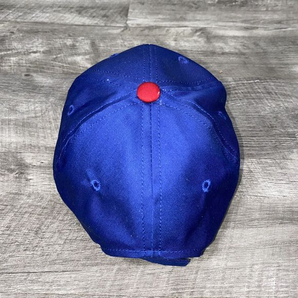 Chicago Cubs Team MLB OC Sports Hat Cap Royal Blue Red C Team Logo Adjustable - Picture 6 of 11